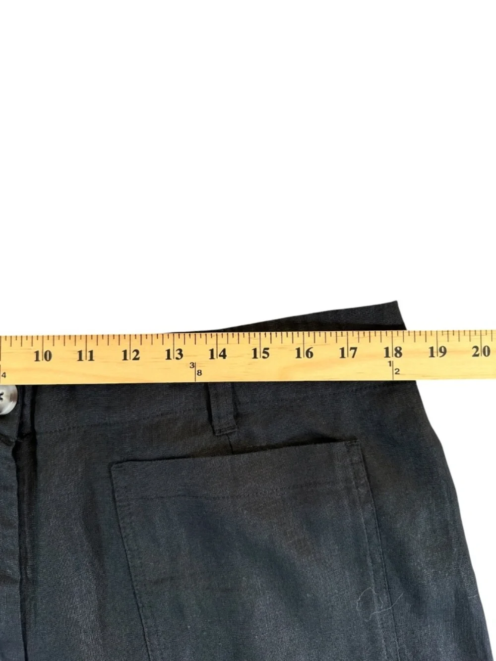 Quince  European Linen Patch Pocket Wide Leg Pants Trousers Size 16 EuroSummer